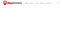 Tablet Screenshot of megadomains.com